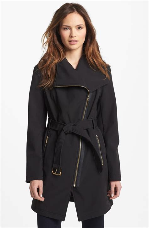 michael michael kors asymmetrical zip coat 